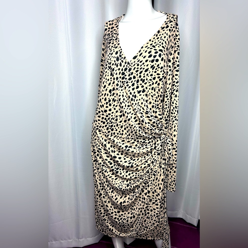 NWT Women's Long Sleeve Wrap Dress